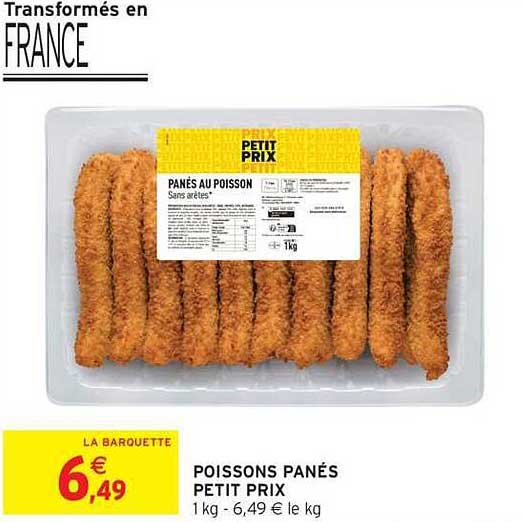 POISSONS PANÉS PETIT PRIX