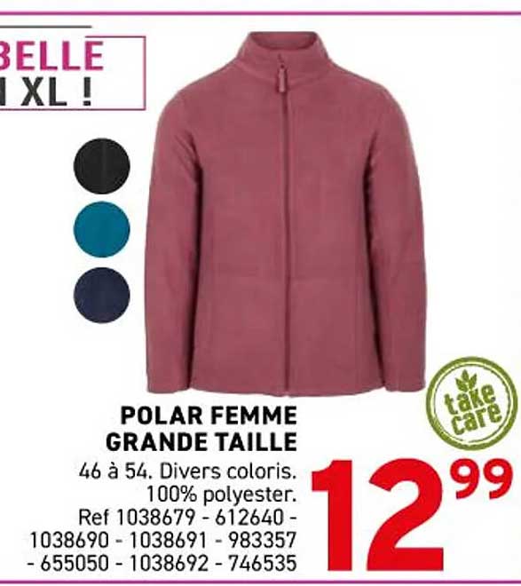 POLAR FEMME GRANDE TAILLE