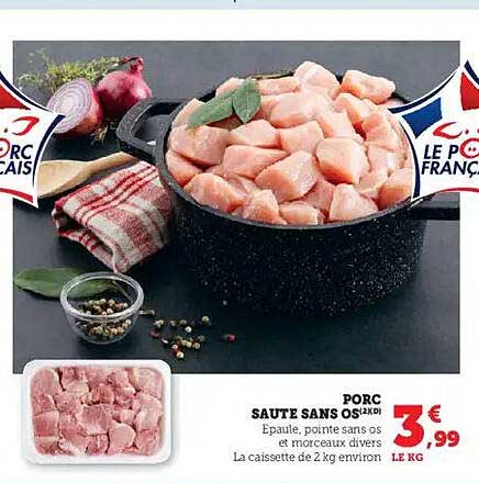 PORC SAUTE SANS OS