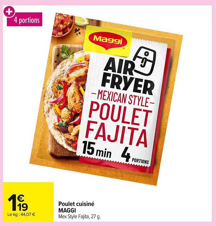 Poulet cuisiné MAGGI