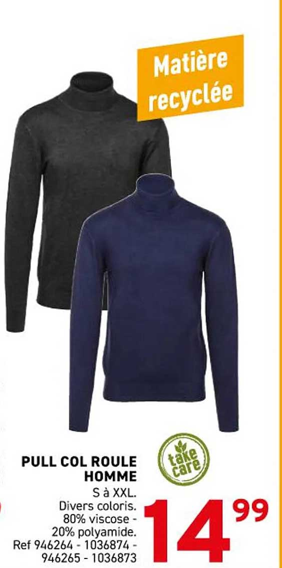 PULL COL ROULE HOMME