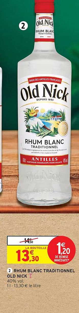RHUM BLANC TRADITIONNEL OLD NICK