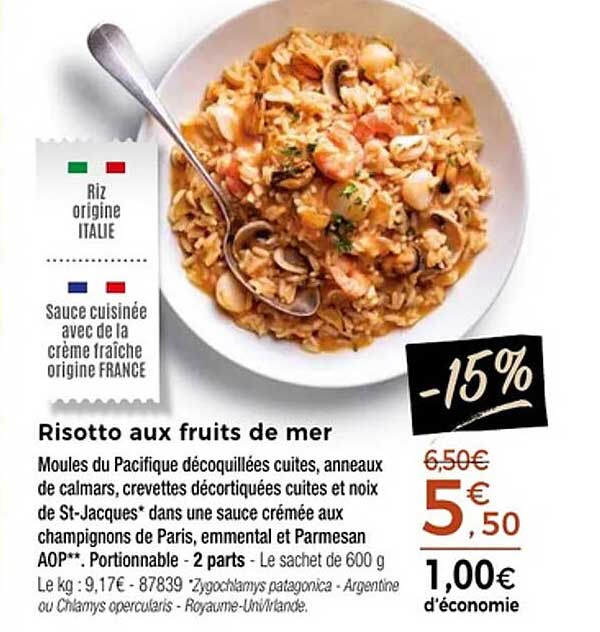 Risotto aux fruits de mer