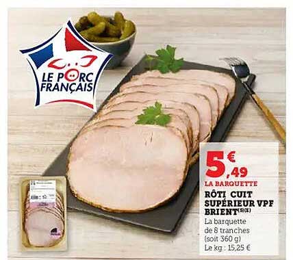 RÔTI CUIT SUPÉRIEUR VPF BRIENT (360 g)