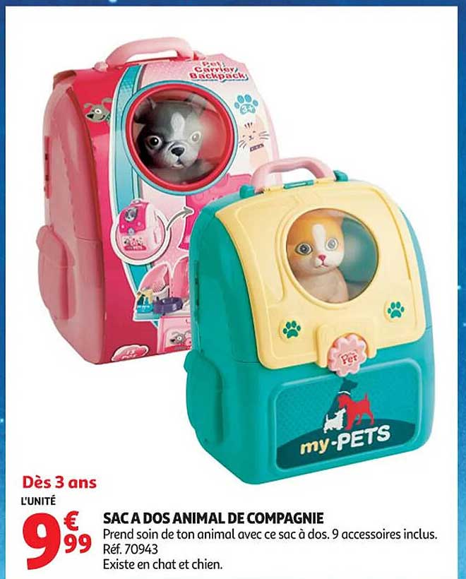 SAC A DOS ANIMAL DE COMPAGNIE