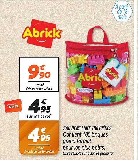 SAC DEMI LUNE 100 PIÈCES