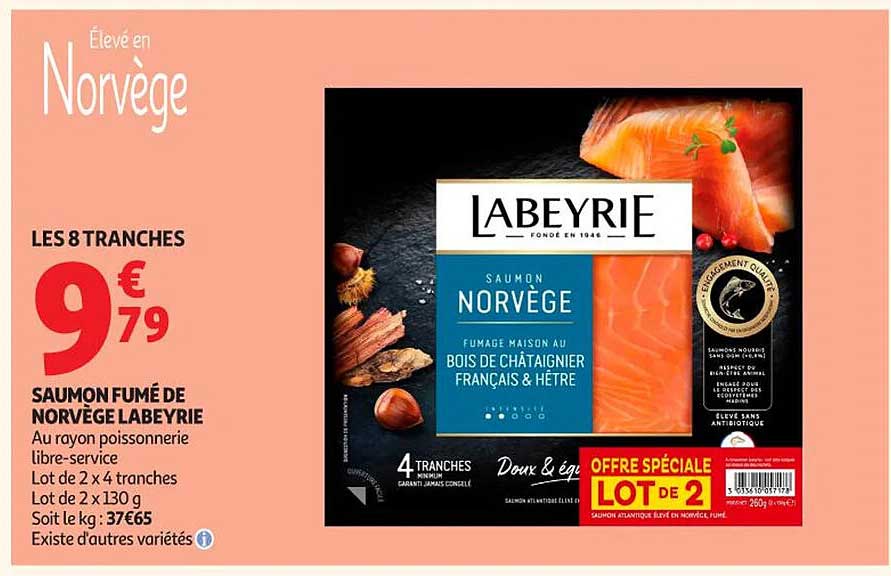 SAUMON FUMÉ DE NORVÈGE LABEYRIE