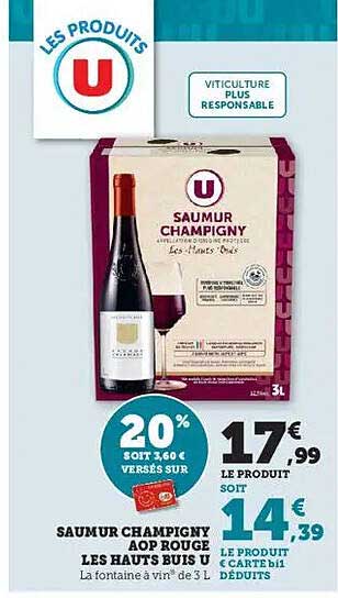 SAUMUR CHAMPIGNY AOP ROUGE LES HAUTS BUIS U