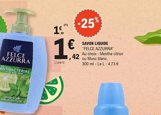 SAVON LIQUIDE "FELCE AZZURRA"