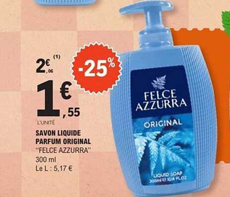 SAVON LIQUIDE PARFUM ORIGINAL "FELCE AZZURRA" 300 ml
