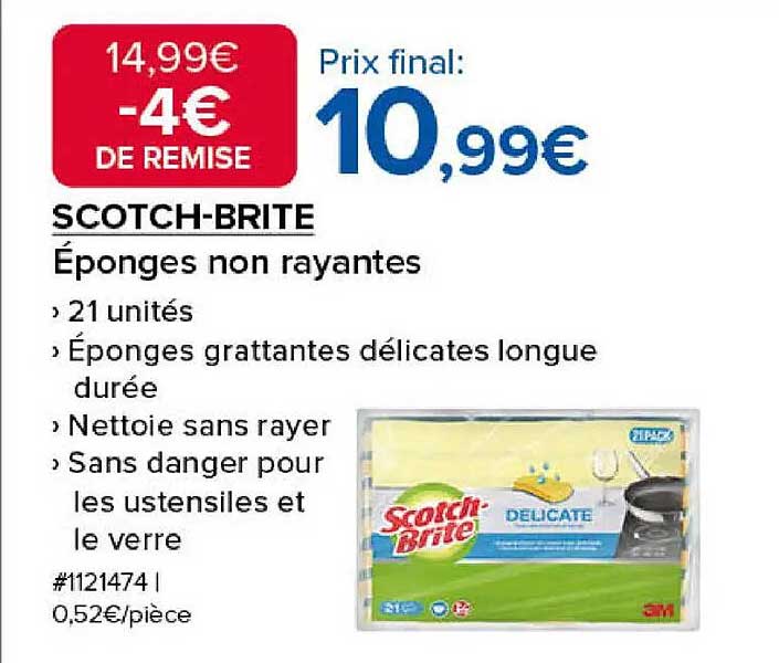 SCOTCH-BRITE Éponges non rayantes