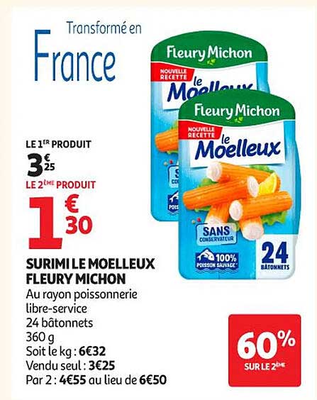 SURIMI LE MOELLEUX FLEURY MICHON