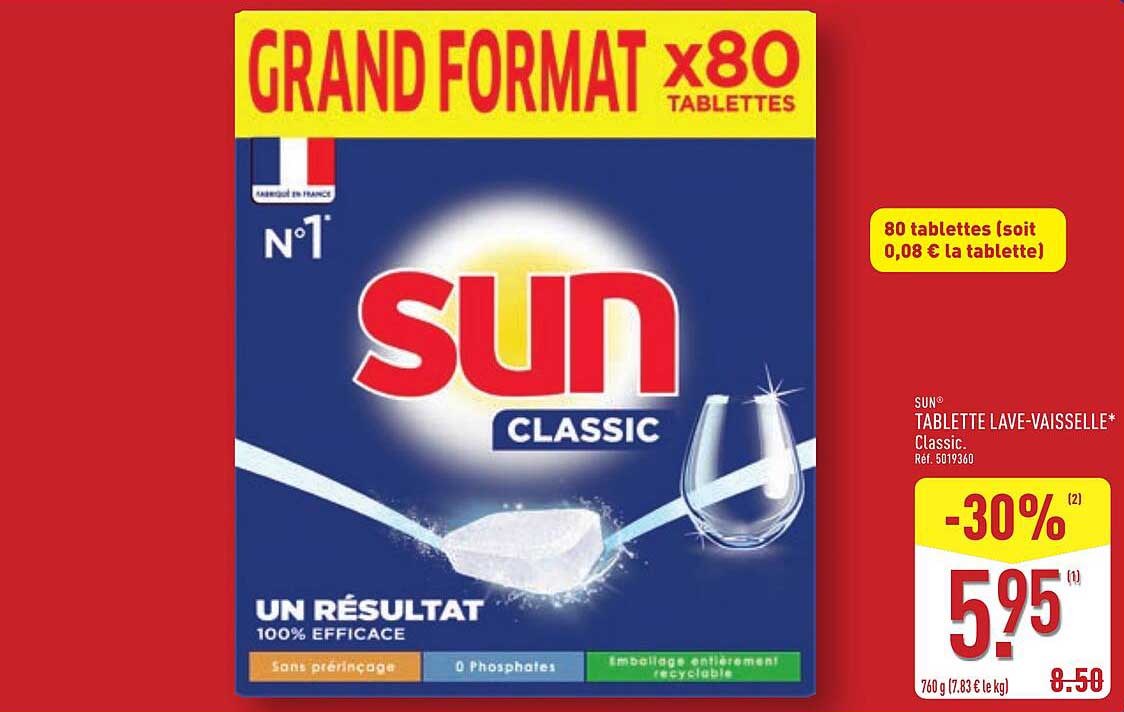 TABLETTE LAVE-VAISSELLE* Classic