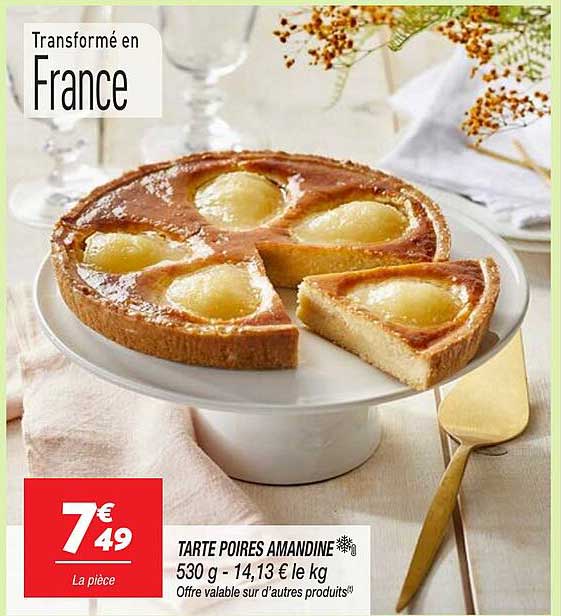 TARTE POIRES AMANDINE