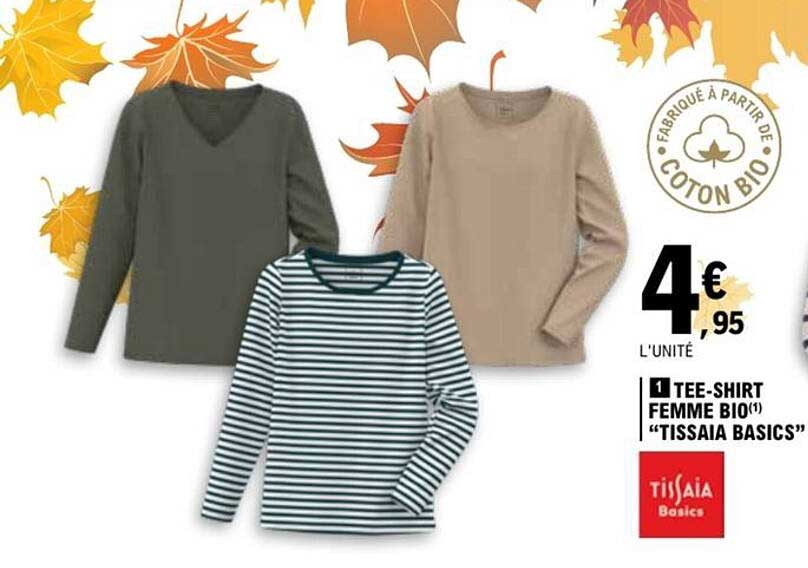 Tee-shirt Femme Bio Tissalia Basics