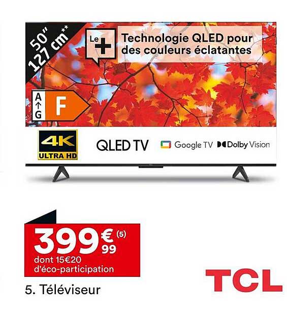 Téléviseur 50" 127 cm QLED