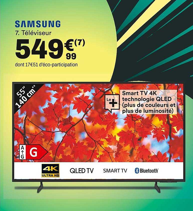 Téléviseur Samsung 55" QLED 4K