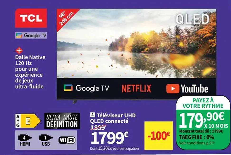 Téléviseur UHD QLED connecté