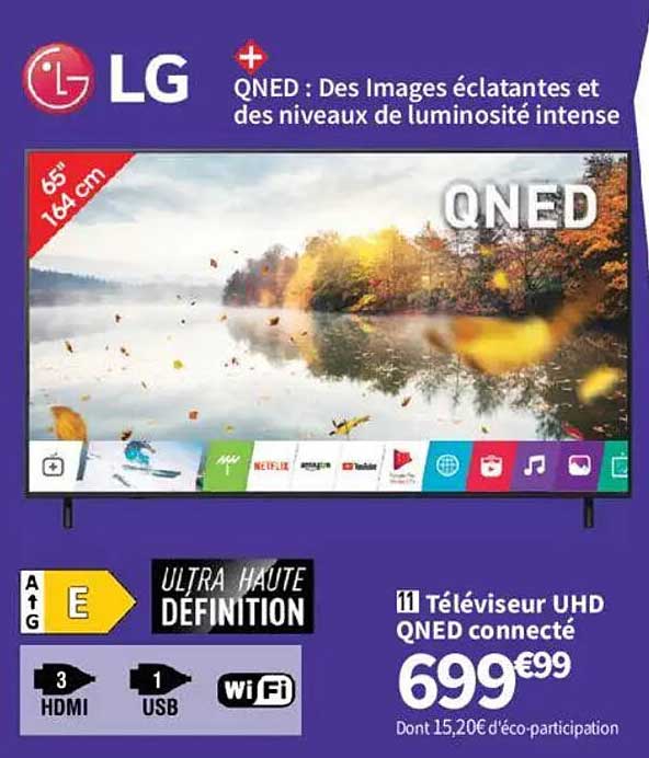 Téléviseur UHD QNED connecté