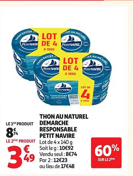 THON AU NATUREL DEMARCHE RESPONSABLE PETIT NAVIRE