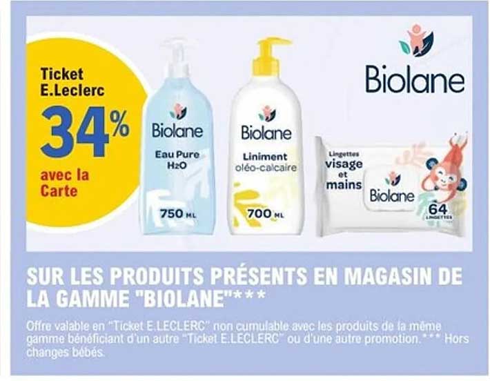 Ticket E.Leclerc: 34% avec la Carte