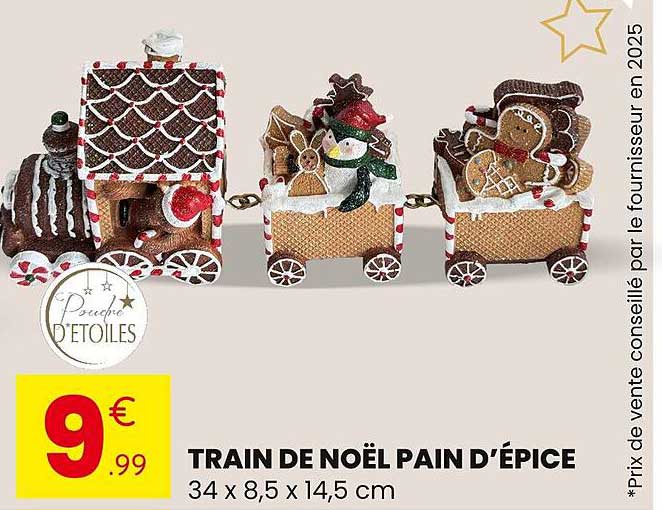 TRAIN DE NOËL PAIN D'ÉPICE