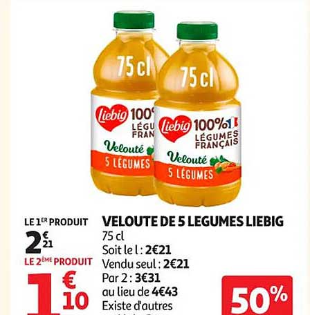 VELOUTE DE 5 LEGUMES LIEBIG