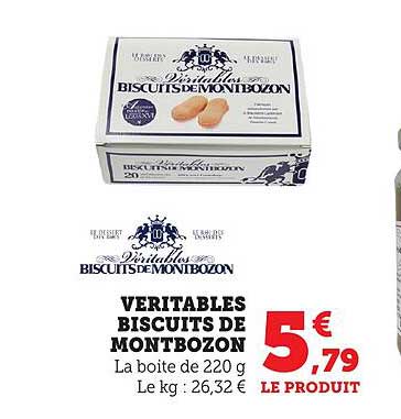 VERITABLES BISCUITS DE MONTBOZON
