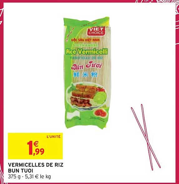 VERMICELLES DE RIZ BUN TUOI