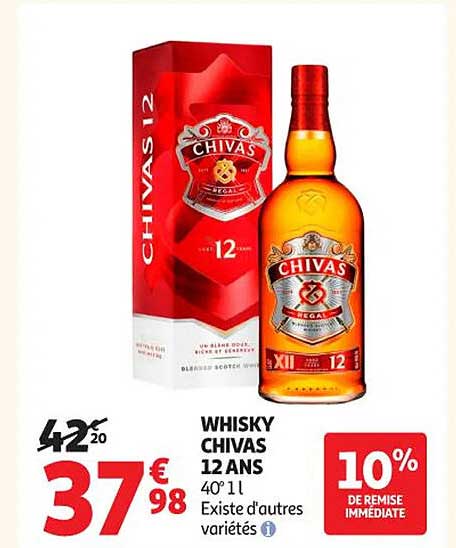 WHISKY CHIVAS 12 ANS