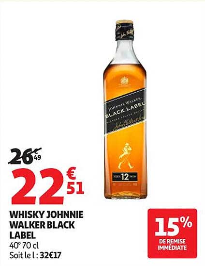WHISKY JOHNNIE WALKER BLACK LABEL