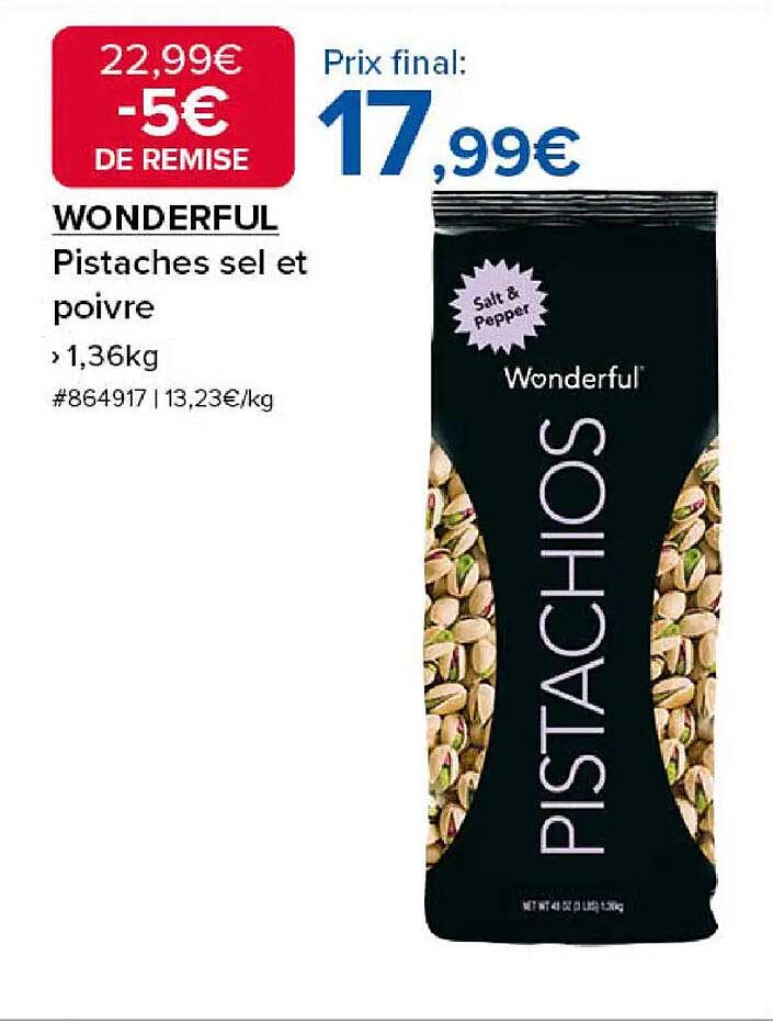 WONDERFUL Pistaches sel et poivre