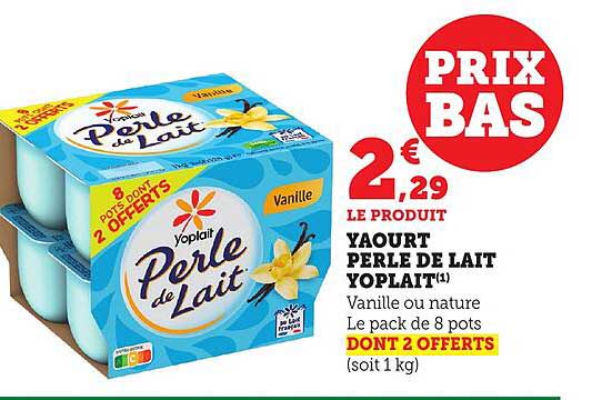 Yaourt Perle de Lait Yoplait