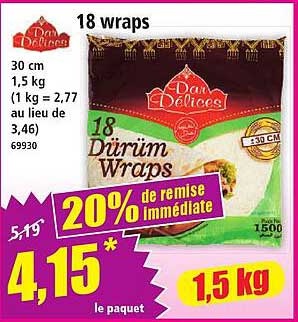 18 wraps