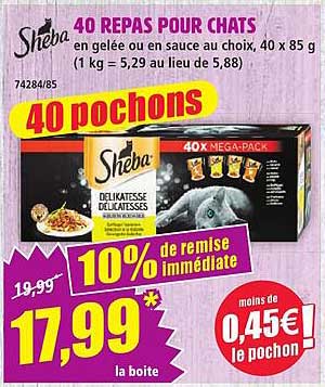 40 REPAS POUR CHATS