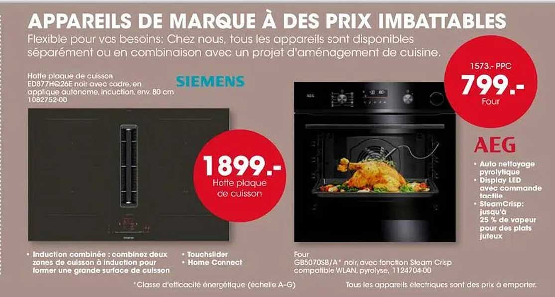 APPAREILS DE MARQUE À DES PRIX IMBATTABLES