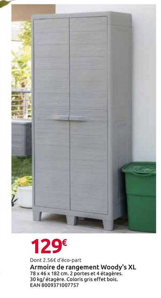 Armoire de rangement Woody's XL