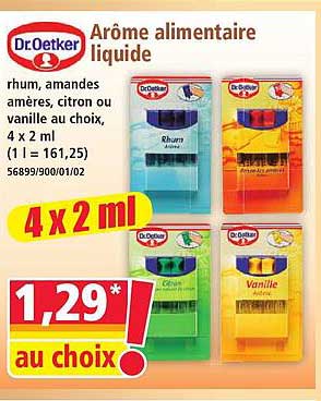 Arôme alimentaire liquide