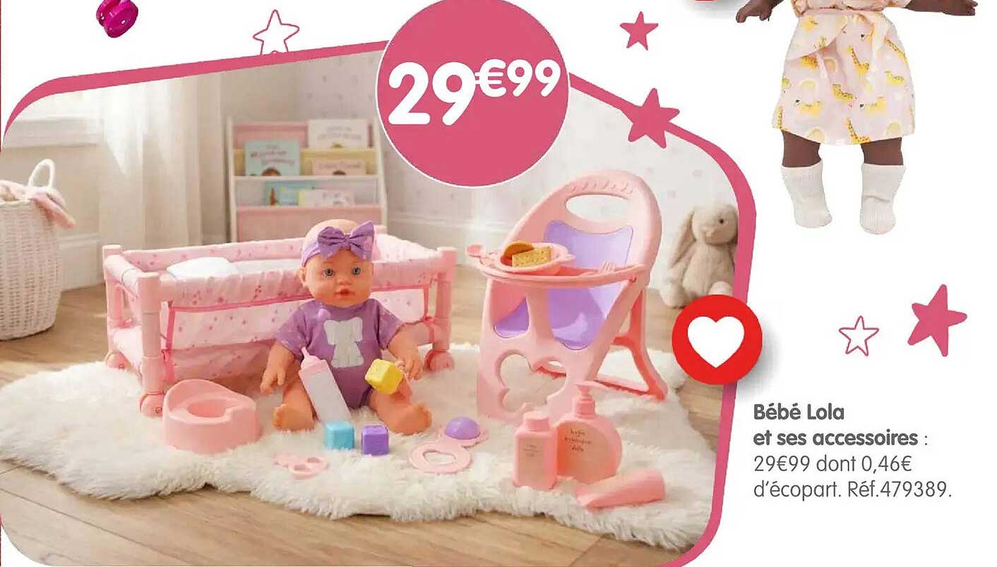Bébé Lola et ses accessoires :