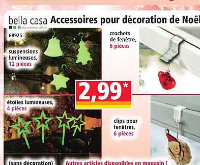 bella casa Accessoires pour décoration de Noël