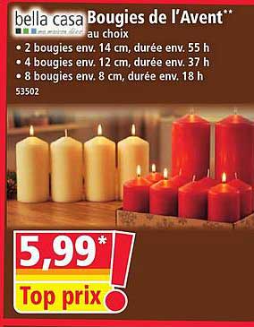 bella casa Bougies de l’Avent**