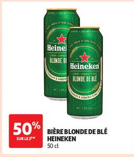 BIÈRE BLONDE DE BLÉ HEINEKEN 50 cl