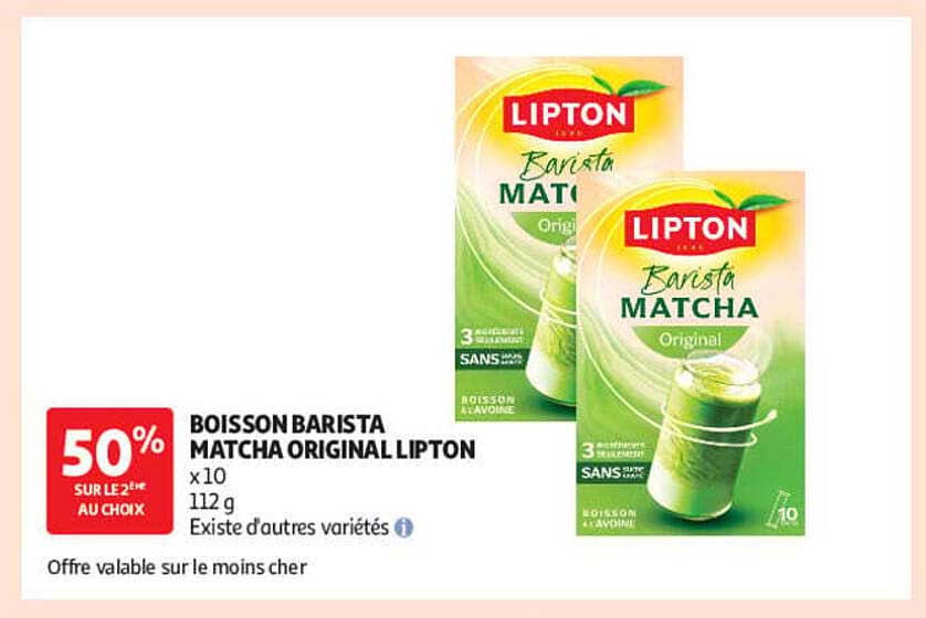 BOISSON BARISTA MATCHA ORIGINAL LIPTON