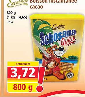 Boisson instantanée cacao