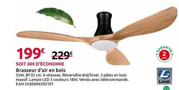Brasseur d'air en bois