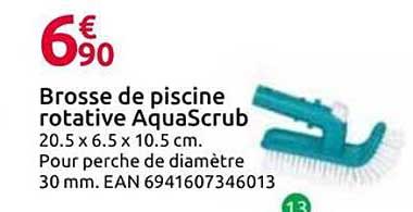 Brosse de piscine rotative AquaScrub
