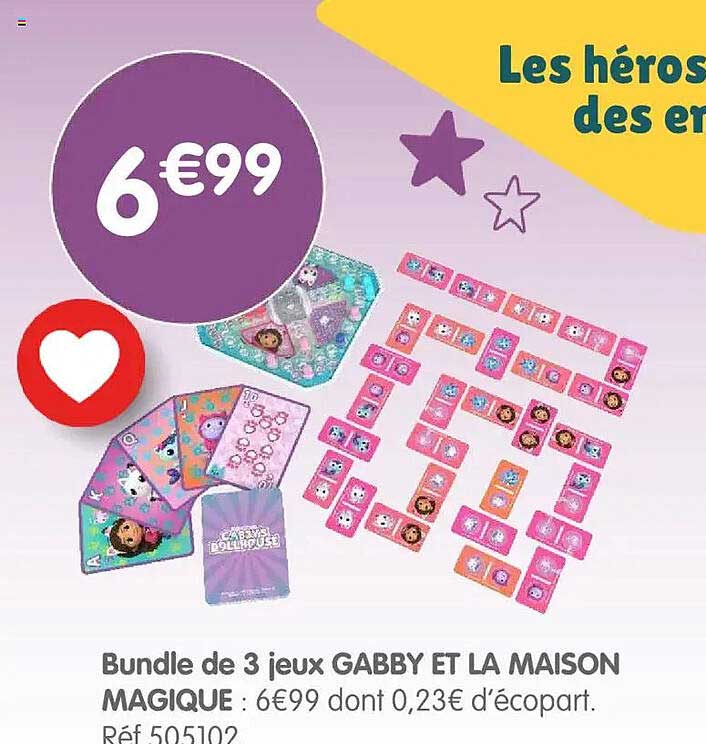 Bundle de 3 jeux GABBY ET LA MAISON MAGIQUE
