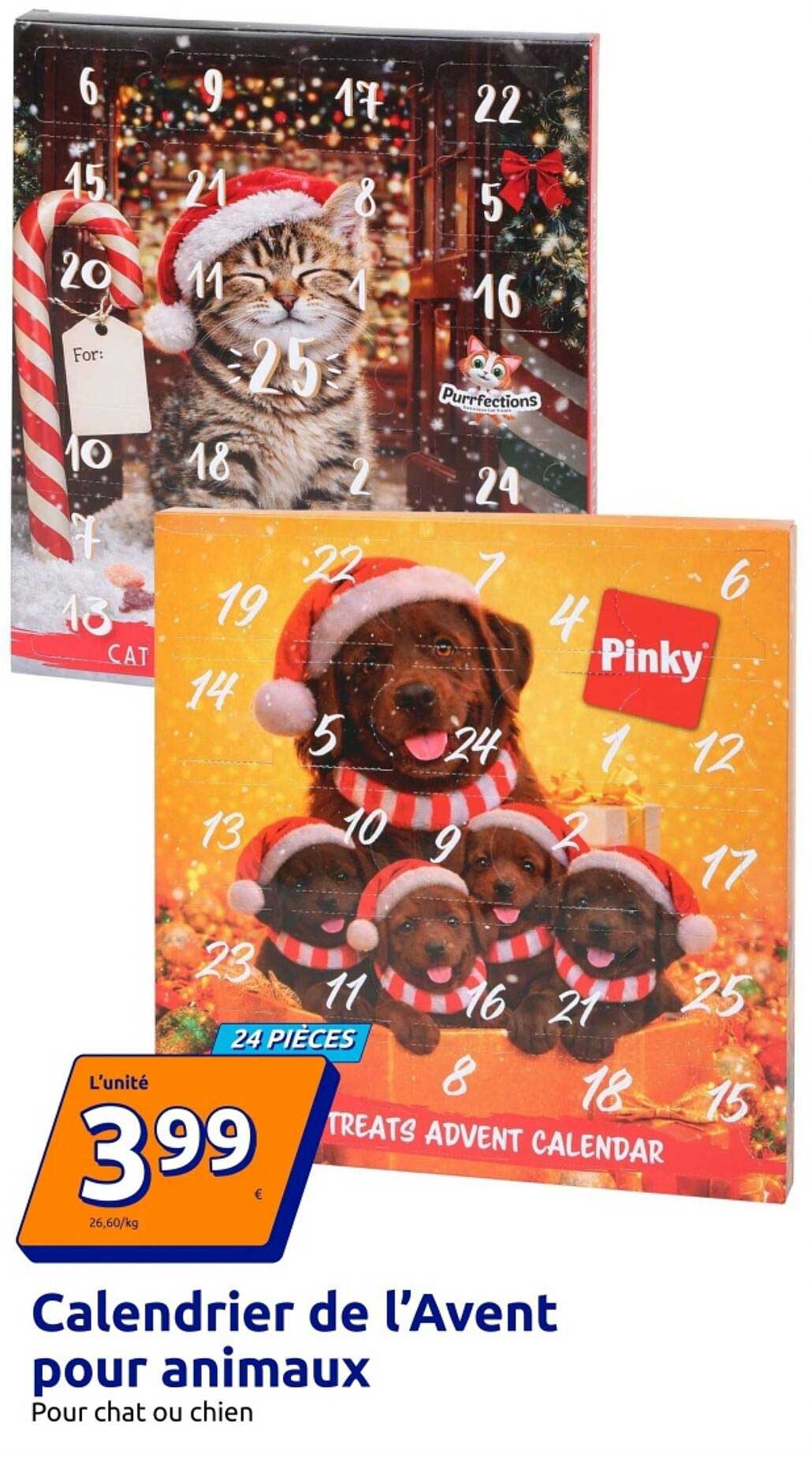 Calendrier de l’Avent pour animaux