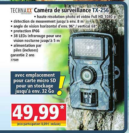 Caméra de surveillance TX-256