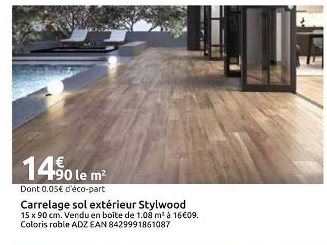 Carrelage sol extérieur Stylwood